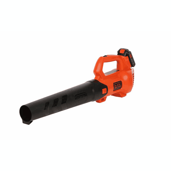BLACK+DECKER BCBL200L-QW Souffleur Axial Sans Fil 18V - Vitesse 209 Km/h - 2 Vitesses + Racloir Intégré - Orange