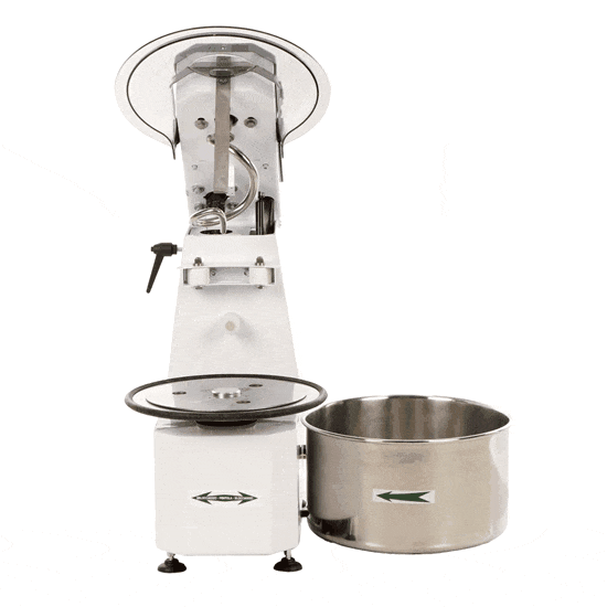 Pétrin à spirale FIMAR HYD12SBM 12 kg pour forte hydratation, tête relevable variable main image 1