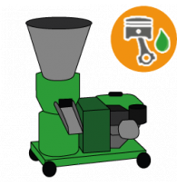 Presses à pellets avec moteur thermique