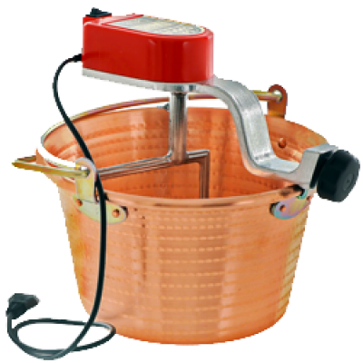 L.A.R. Polentamatic Marmite Électrique Cuivre 30 Cm - Cuiseur Polenta Traditionnel Italien