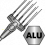Tête en aluminium
