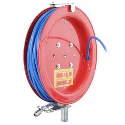 Enrouleur Automatique 50 Pieds Avec Tuyau D'air 3/8 X 50' - Raccords Laiton - Modèle 80720