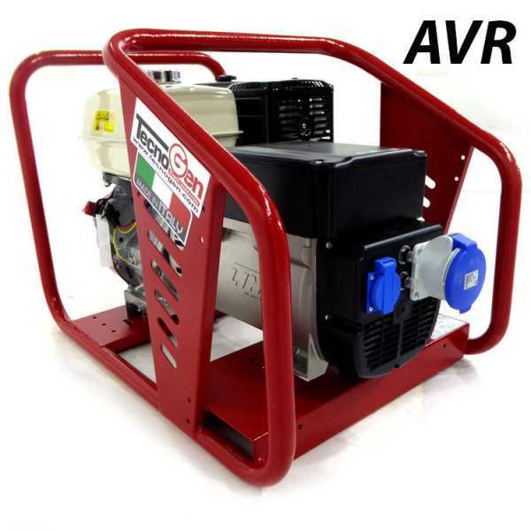 Groupe électrogène 5,2 KW monophasé TecnoGen H8000 AVR - Honda GX 390 - alternateur italien