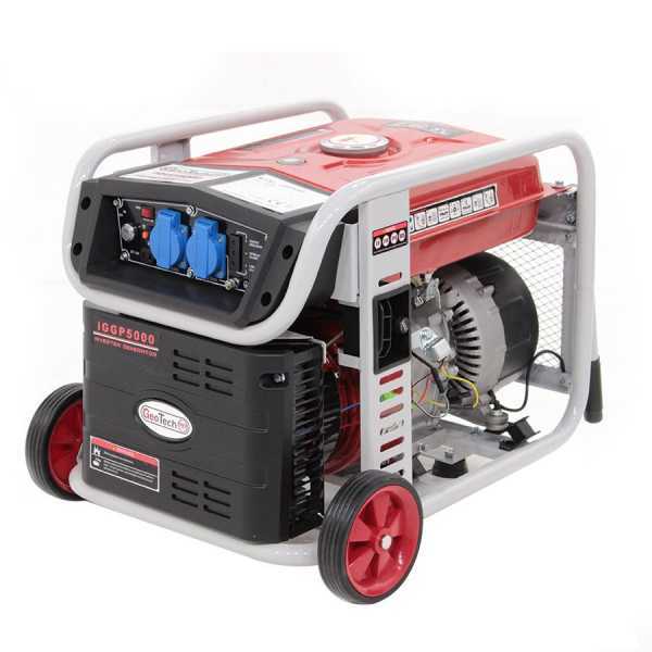 GeoTech iGGP5000 - Groupe électrogène inverter 4 kw monophasé - sur chariot en soldes