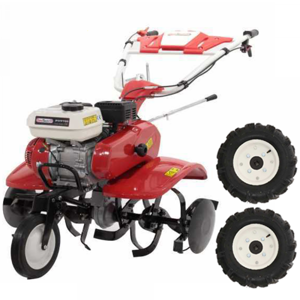 GeoTech-Pro PGT 700 - Motobineuse à essence 7 HP - Changement de vitesses 2+1 marche arrière