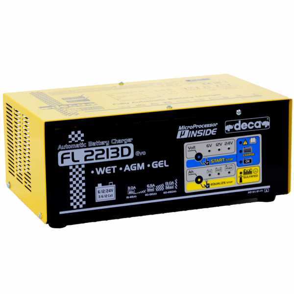 Chargeur de batterie Deca FL 2213D - conservation électronique - monophasé - batteries 6-12-24V en soldes