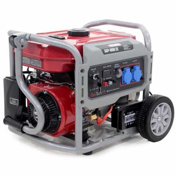 GeoTech Pro GGP 4000 ES - Groupe électrogène 3.6 KW monophasé sur chariot - dém. électrique en soldes