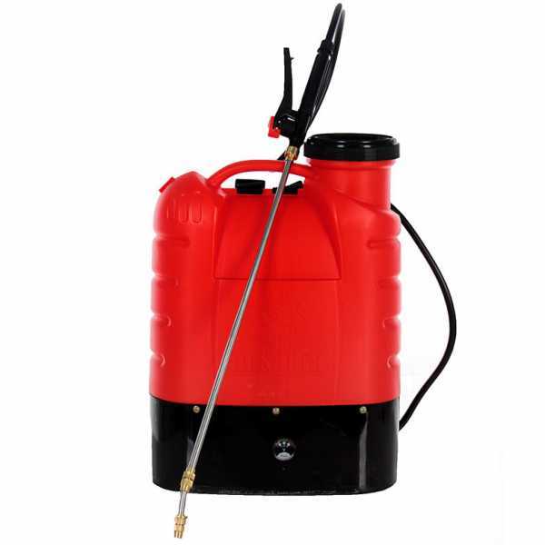 Pompe de pulvérisation dorsale à batterie Ausonia - à dos, électrique, 16 litres - max 5 bars en soldes