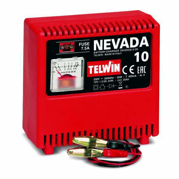 Chargeur de batterie Telwin NEVADA 10 - pour batteries WET avec tension 12 V - portatif, monophasé en soldes