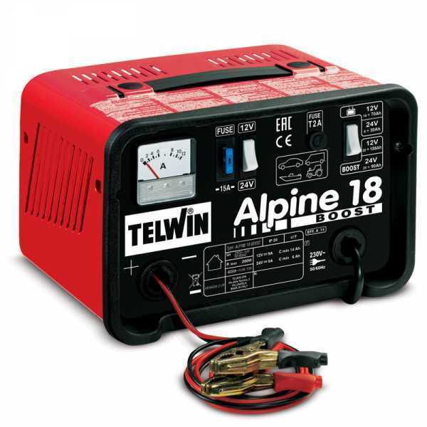 Chargeur de batterie Telwin Alpine 18 Boost - batteries WET tension 12/24V - monophasé en soldes