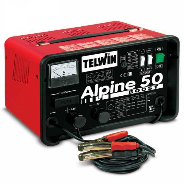Chargeur de batterie Telwin Alpine 50 Boost - batteries WET tension 12/24V - 1000W en soldes