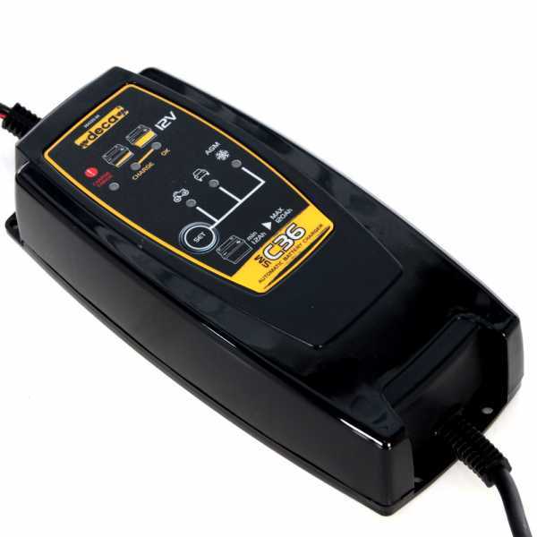 Chargeur de batterie automatique Deca SM C36 - 12V - batteries voitures et mots jusqu'à 75A en soldes