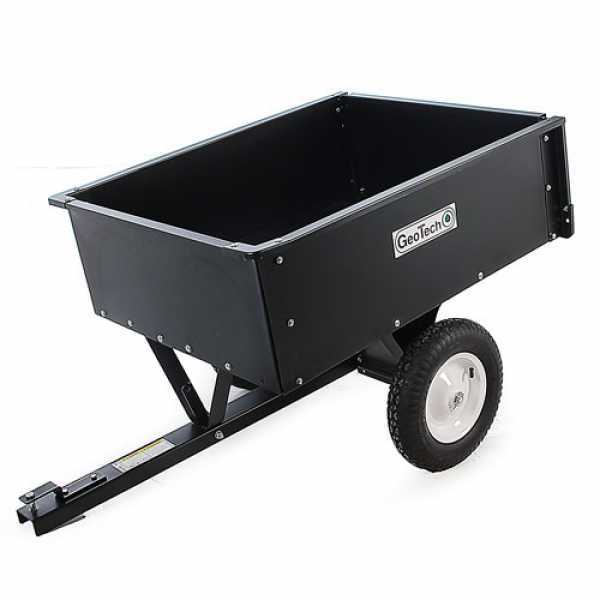 Remorque basculante pour tondeuse autoportée en métal GeoTech TC3080D benne cm 97x76  (h 33 cm)