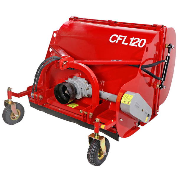GeoTech Pro CFL120 - Broyeur sur tracteur - Bac de ramassage  - Ramasseur - Série moyenne