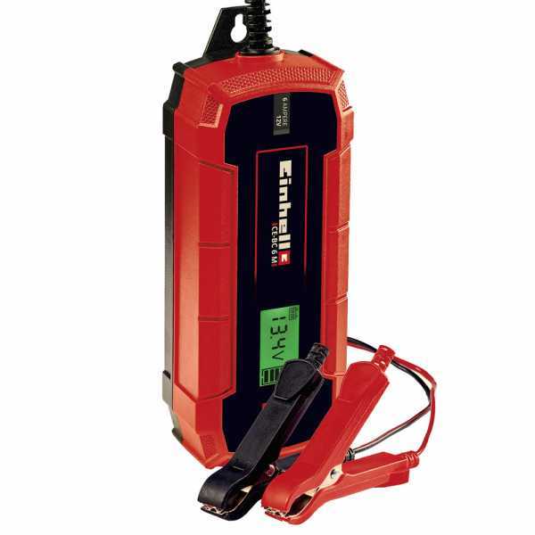 Chargeur de batterie automatique Einhell CE-BC 6M - 12V - batteries auto et moto jusqu'à 150A en soldes