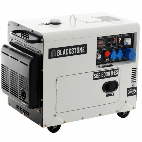 Blackstone  SGB 6000 D-ES - Groupe électrogène diesel Monophasé - Puissance Nominale 5.3 kW