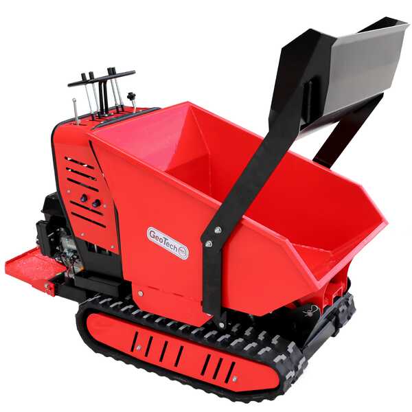 Brouette à chenilles GeoTech Geoporter 550 DHS Hydro - benne dumper hydraulique 500 kg