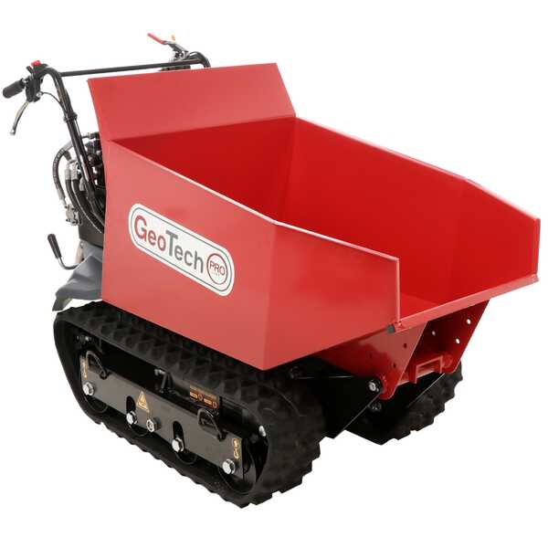 Brouette à chenilles GeotechPro GeoPorter H-540D Hydro - Caisson dumper hydraulique 500Kg en soldes