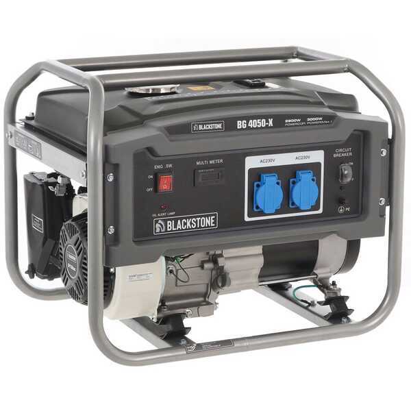 Blackstone BG 4050-X - Groupe électrogène avec AVR 3 kw - Continue 2.8 kW Monophasé