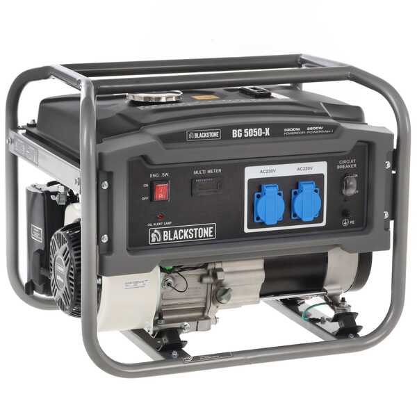 Blackstone BG 5050-X - Groupe électrogène avec AVR 3.6 kw - Continue 3.2 kW Monophasé