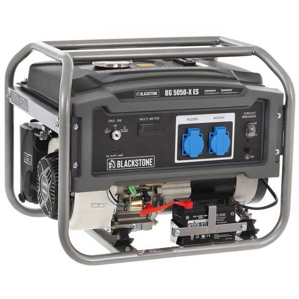 Blackstone BG 5050-X ES - Groupe électrogène avec AVR 3.6 kw - Continue 3.2 kW Monophasé