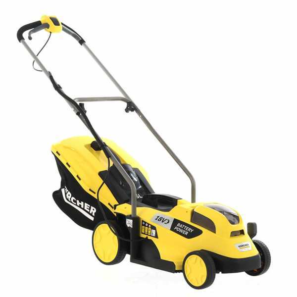 Tondeuse électrique à batterie Karcher LMO 18-33 - Tondeuse à gazon avec bac de ramassage en soldes