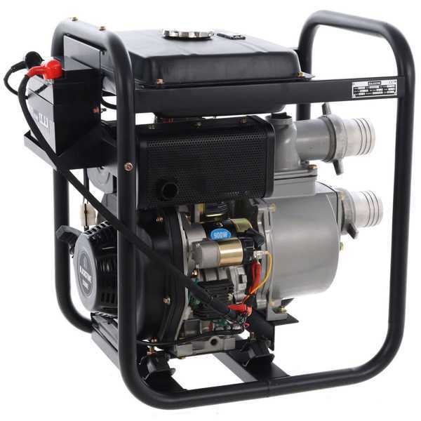 Pompe thermique diesel Blackstone BD 8000ES raccords 80 mm - 3 pouces - démarrage électrique - réservoir de 14 litres - Euro 5 en soldes