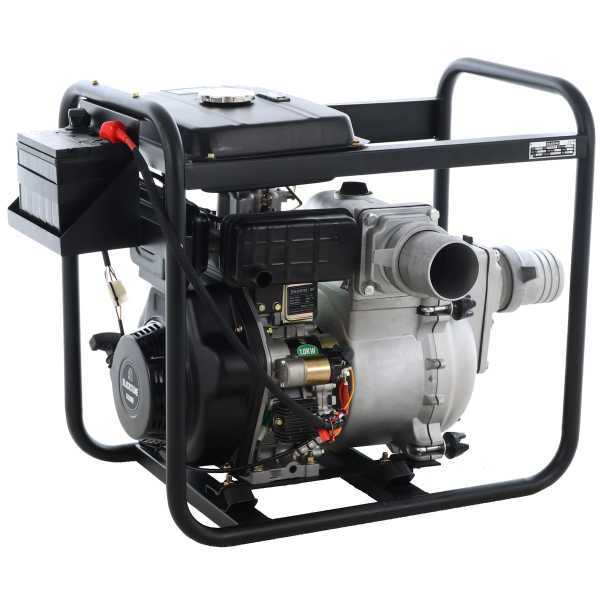 Moto-pompe diesel Blackstone BD-ST 10000ES pour eaux chargées avec raccords 100 mm - Euro 5 en soldes