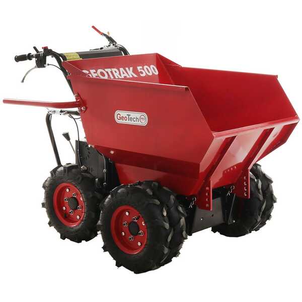 Brouette à moteur GeoTechPro  GEOTRAK 500 - benne dumper 500 kg - 6 roues motrices