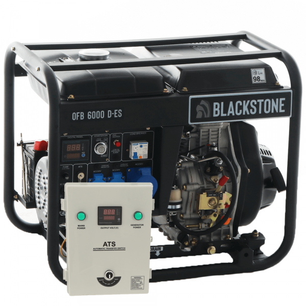 BlackStone OFB 6000 D-ES - Groupe électrogène Monophasé Diesel - 5.3 kw - Cadran ATS inclus en soldes