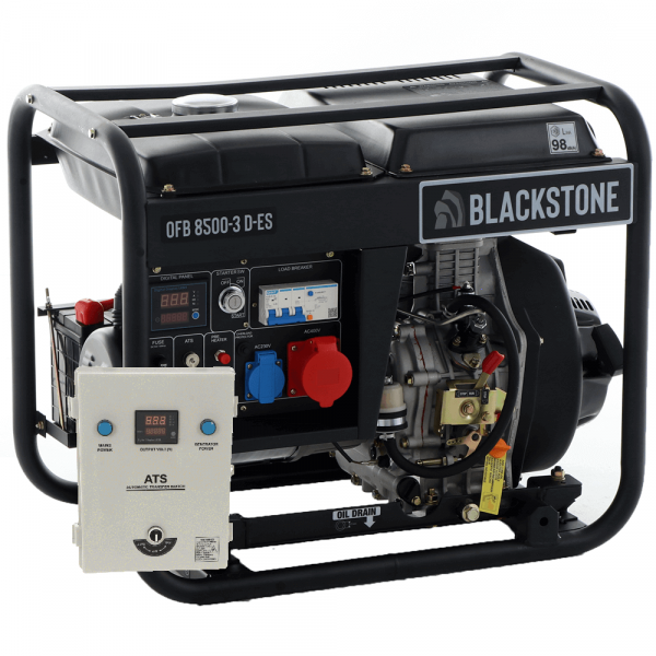 BlackStone OFB 8500-3 D-ES - Groupe électrogène Triphasé Diesel - 6.3 kw- Cadran ATS inclus en soldes