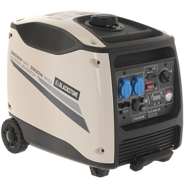 BlackStone B-iG 4000 ES - Groupe électrogène inverter à essence version à roues 3.8 kW - Continue 3.5 kW monophasé