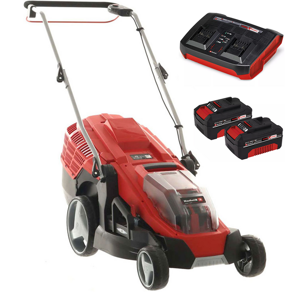 Tondeuse électrique à batterie Einhell GE-CM 36/43 Li - avec starter kit 2 batteries 18V/4ah et chargeur