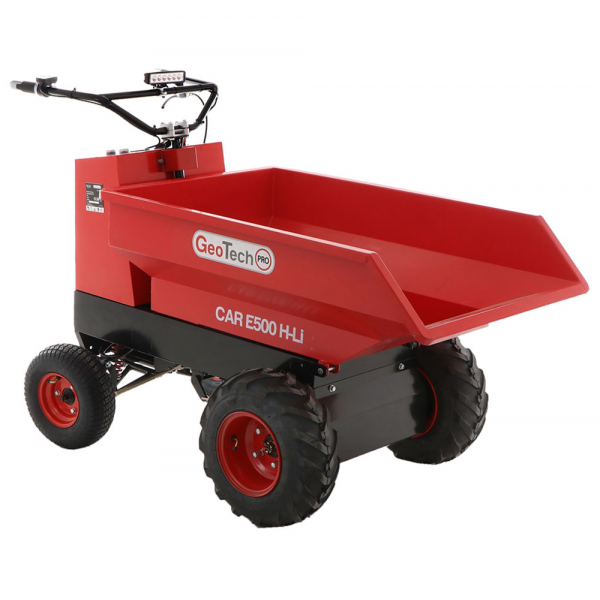 Brouette à batterie GeotechPro Mini Dumper Car E500 H-Li - Caisson Dumper 500Kg en soldes