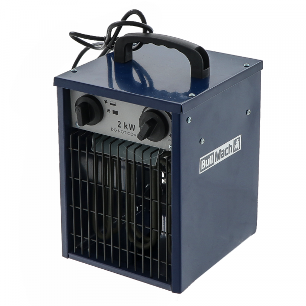 BullMach BM-EFH 2H - Générateur d'air chaud électrique monophasé avec ventilation - 2kW en soldes