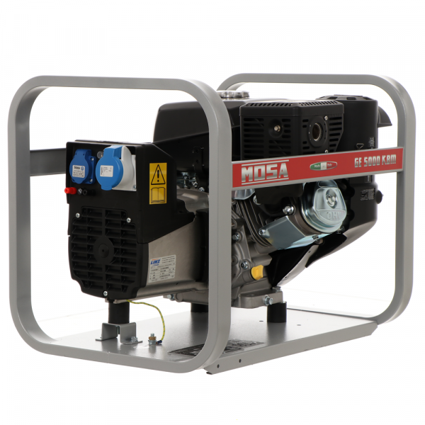 Groupe électrogène 3,6 KW monophasé MOSA GE 5000 KBM - Alternateur italien  - Moteur Kohler