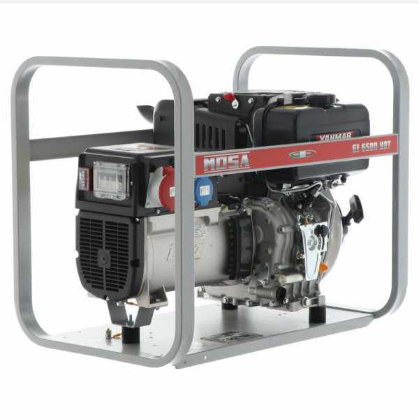 Groupe électrogène 4,6 KW triphasé MOSA GE 6500 YDT - Moteur Diesel Yanmar - Alternateur italien
