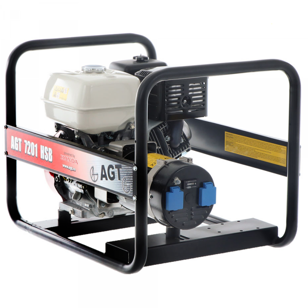 Groupe électrogène 5,7 kW monophasé à essence AGT 7201 HSB - Moteur Honda GX390