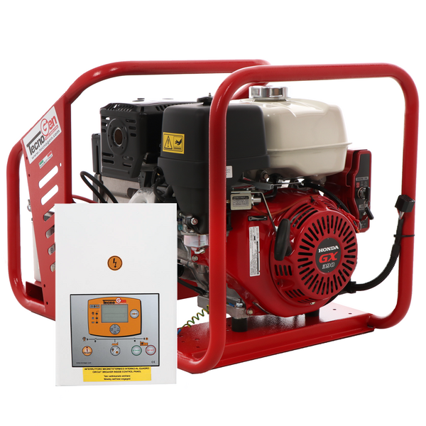 Tecnogen H8000 TE/A - Groupe électrogène triphasé 6 kW  - Continu 5.4 kW Triphasé + ATS