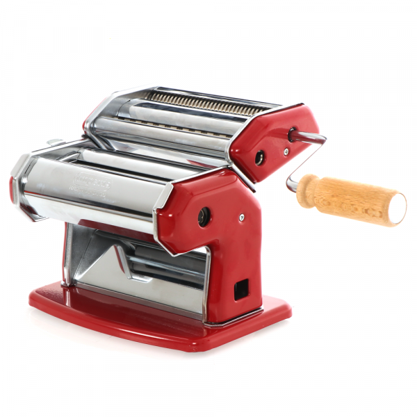 Laminoir à pâtes Imperia iPasta ROUGE - Machine manuelle pour pâtes fraîches en soldes