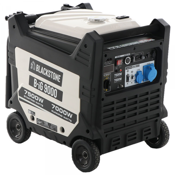 BlackStone B-iG 9000 - Groupe électrogène inverter 7.5 kW monophasé - Insonorisé - sur chariot en soldes