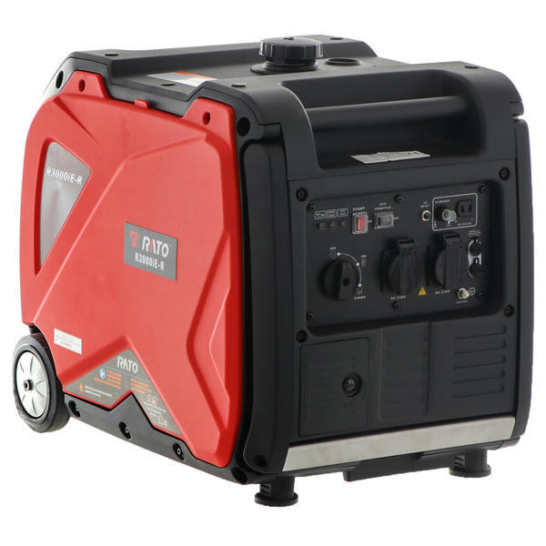 Rato R3000iE-R - Groupe électrogène à inverter version sur roues 3.5 kW - Continu 3.2 kW Monophasé