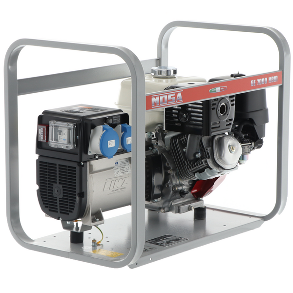 MOSA GE 7000 HBM - Groupe électrogène à essence AVR 6 kW - Continu 5 kW Monophasé - Moteur Honda GX390