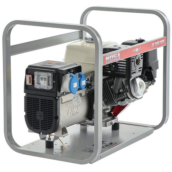 MOSA GE 7000 HBM - Groupe électrogène à essence 6 KW - Continu 5 kW Monophasé - Moteur Honda GX390