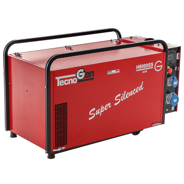 TecnoGen H8000SS - Groupe électrogène insonorisé 5.8 kW à essence - Continu 5.2 kW Monophasé