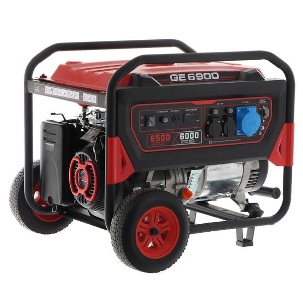 Groupe électrogène 6 KW monophasé Mosa GE 6900 sur chariot - Moteur 4 temps essence