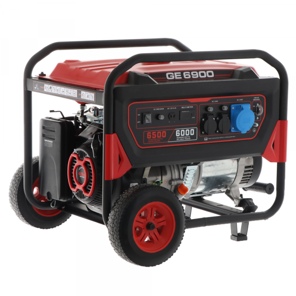 Mosa GE 6900 - Groupe électrogène 6.5 KW monophasé sur chariot - Moteur 4 temps essence