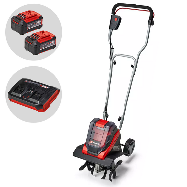 Einhell GE-CR 30 Li - Motobineuse électrique à batterie avec roues - 36V - 2x 18V 5.2Ah