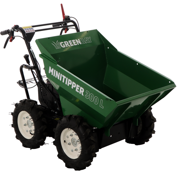 Brouette 4x4 à essence  GreenBay MiniTipper 300 L - Moteur Loncin G200F