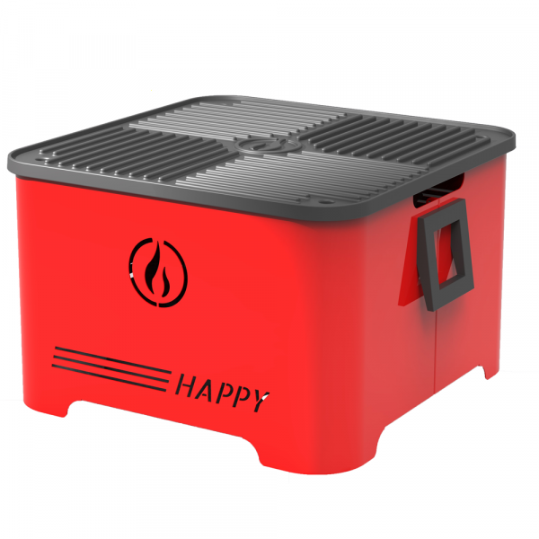 Linea VZ Happy Rouge - Barbecue portatif à pellet en soldes